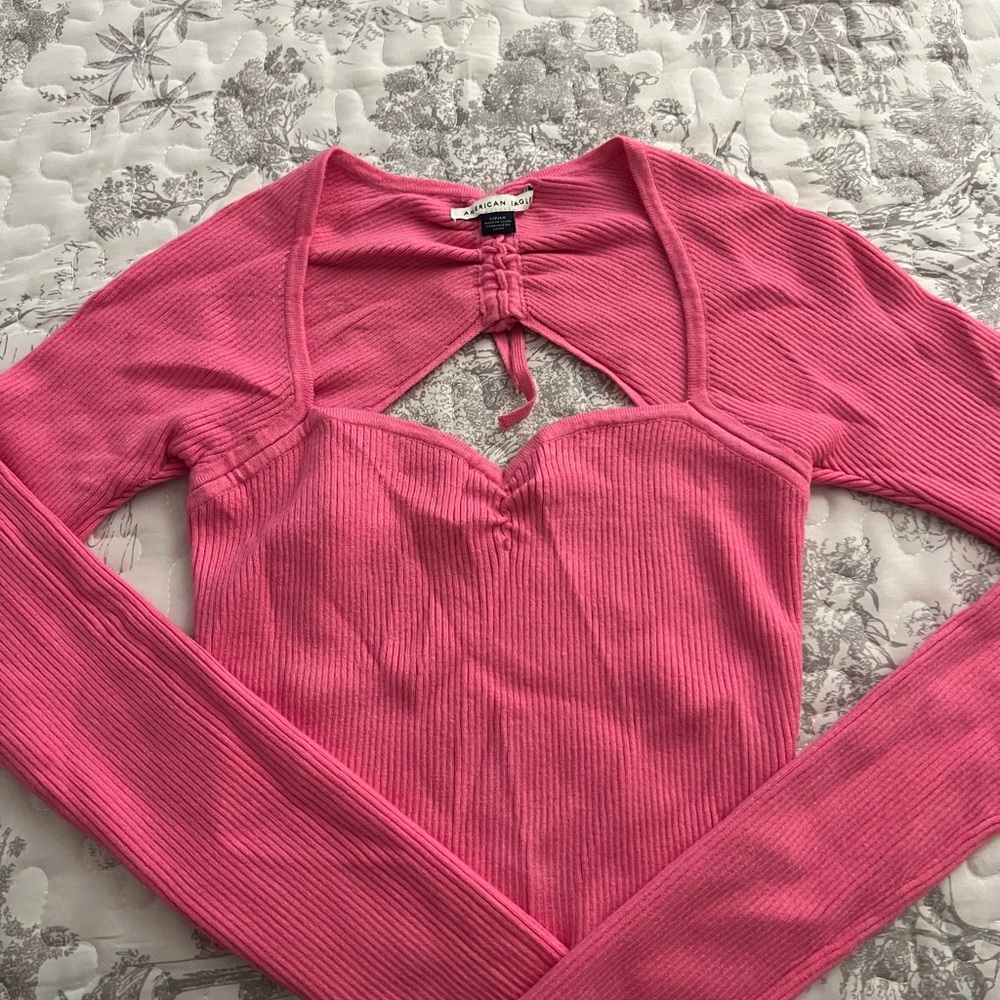 Urban Outfitters Pink Ribbed Women's Top